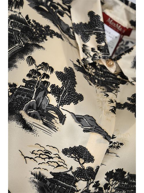 Camicia MSEVETRO in seta con stampa Toile de Jouy MAX MARA STUDIO | 2616111014600002